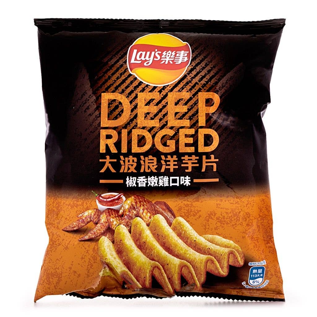 Lays Chips Deep Ridge Pepper Chicken 1.07 oz (Taiwan)