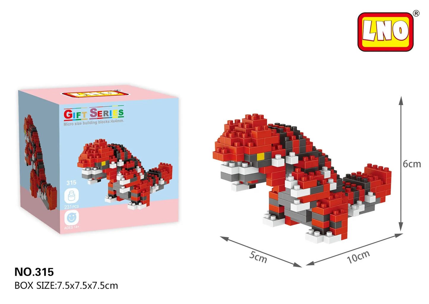 Pokémon Groudon Nano Blocks