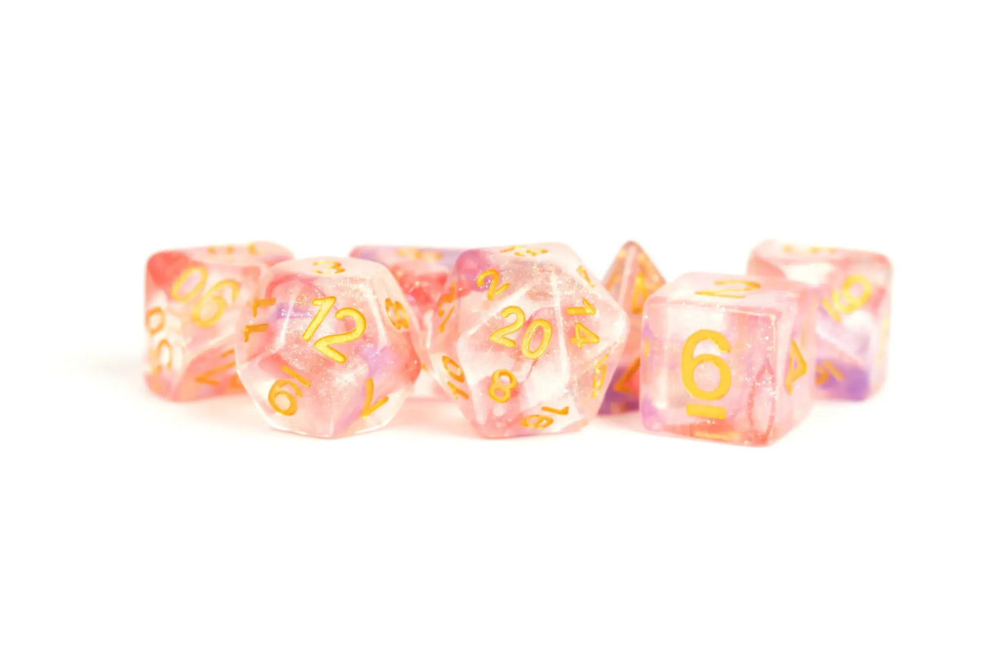 Limited Edition:  Out of Print Set of 7 Resin Dice for D&D: Color Spray