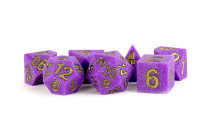 UNIQUE Sharp Edge Silicone Rubber Dice Set: Glacial Debris