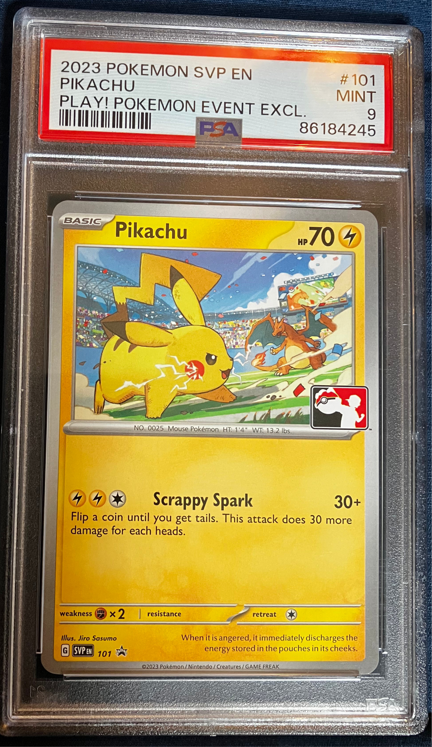 Pikachu Play! Pokémon Event Exlcusive PSA 9