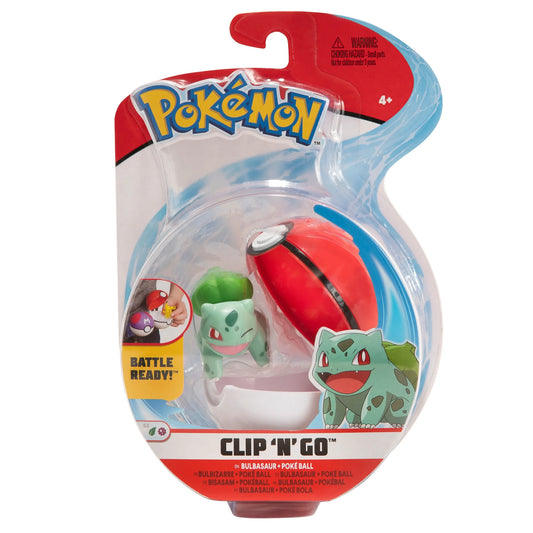 Pokémon Bulbasaur Clip N’ Go Figure