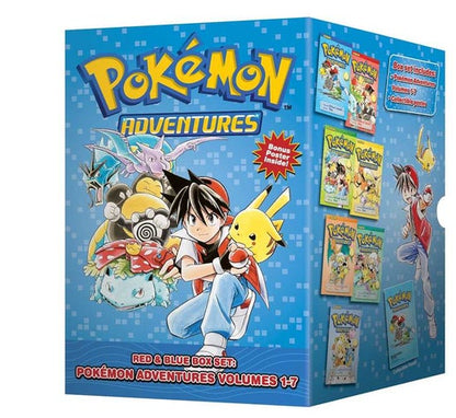 Pokémon Adventures Red & Blue Box Set (Set Includes Vols. 1-7) by Hidenori Kusaka: Paperback; 1504 pages, English