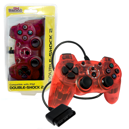 PS2 Controller Clear Red (Redesign)