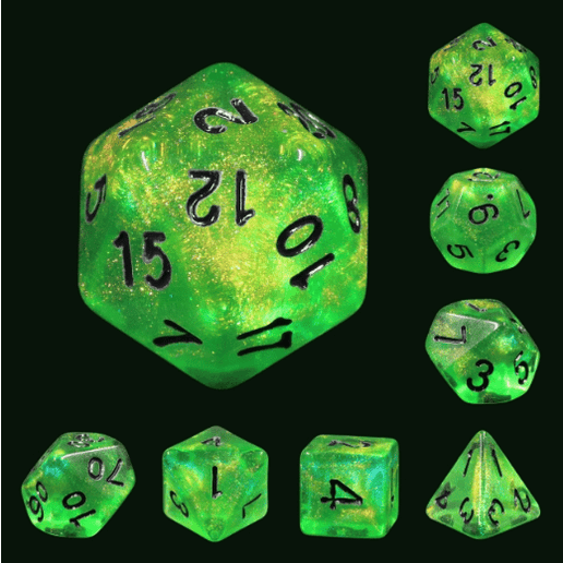 Foam Brain Emerald City RPG Dice Set