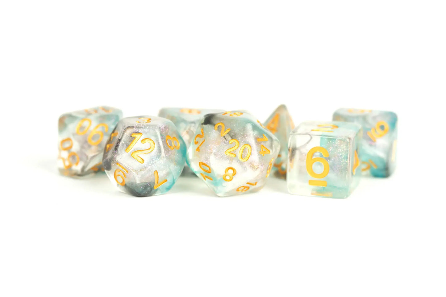 Limited Edition:  Out of Print Set of 7 Resin Dice for D&D: Color Spray